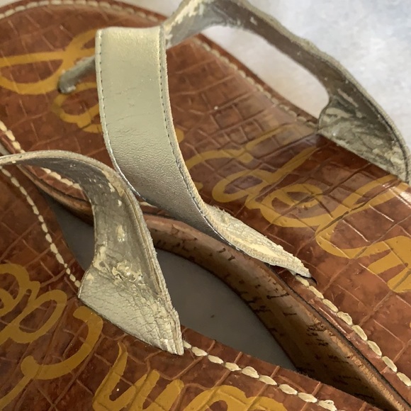 Sam Edelman Silver Wedge Thong - Picture 7 of 9